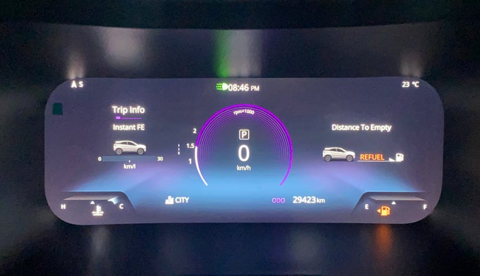 2024 Tata NEXON FEARLESS + SUNROOF DCA DUAL TONE 1.2 PETROL, Petrol, Automatic, 29,422 km, Odometer Image