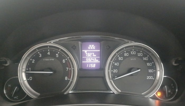 2016 Maruti Ciaz VXI, Petrol, Manual, 59,243 km, Odometer Image