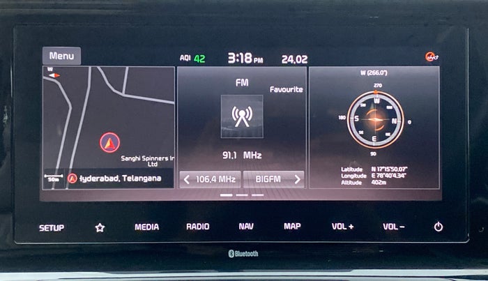 2020 KIA SELTOS HTX AT PETROL, Petrol, Automatic, 48,026 km, Touchscreen Infotainment System