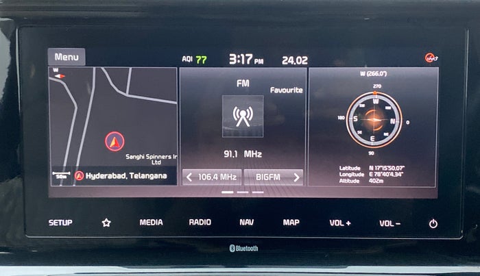 2020 KIA SELTOS HTX AT PETROL, Petrol, Automatic, 48,026 km, Infotainment System