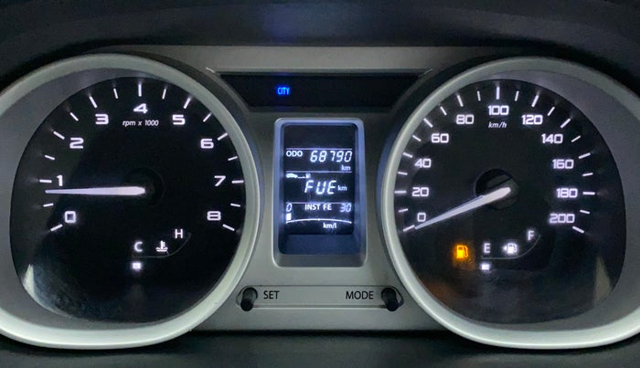 2017 Tata TIGOR XZ PETROL, Petrol, Manual, 68,790 km, Odometer Image