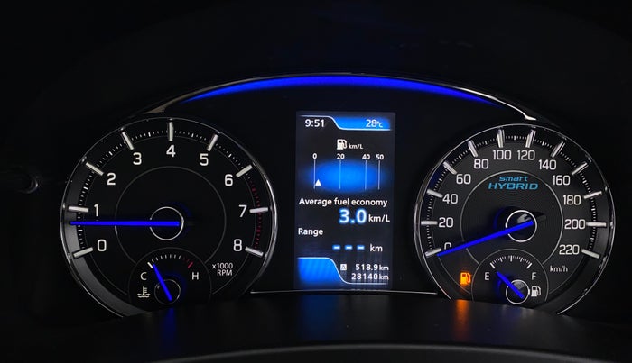 2018 Maruti Ciaz ALPHA 1.5 SHVS PETROL, Petrol, Manual, 28,137 km, Odometer Image