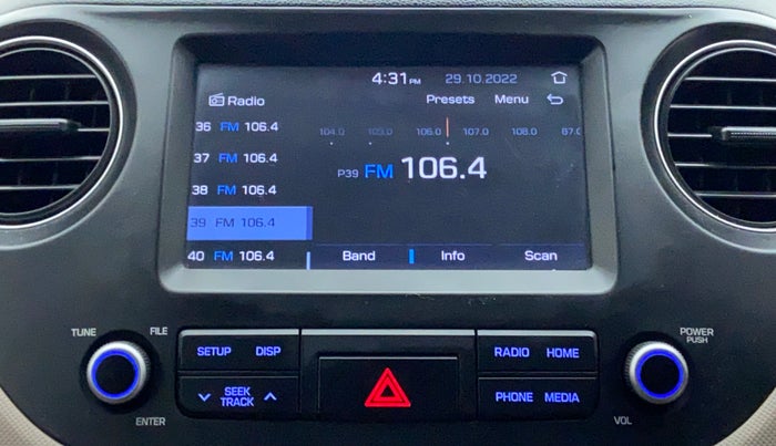 2018 Hyundai Grand i10 SPORTZ AT 1.2 KAPPA VTVT, Petrol, Automatic, 17,256 km, Infotainment System