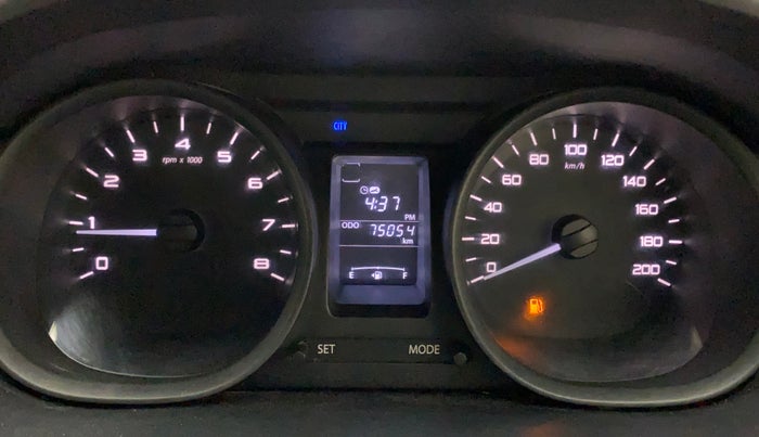 2017 Tata Tiago XT PETROL, Petrol, Manual, 75,054 km, Odometer Image