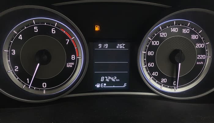 2017 Maruti Dzire ZXI, Petrol, Manual, 87,209 km, Odometer Image