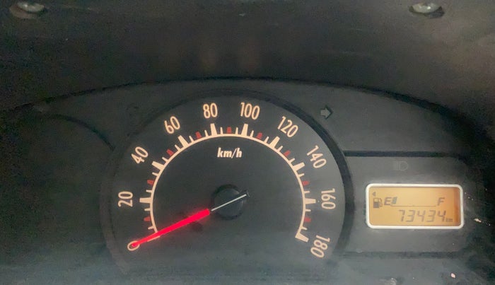 2011 Maruti Alto K10 LXI, Petrol, Manual, 73,434 km, Odometer Image