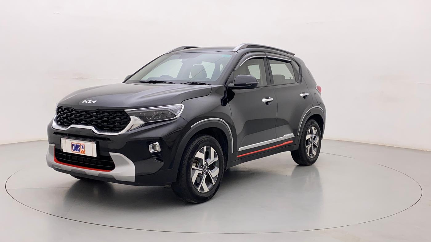 2022 KIA SONET HTX PLUS 1.0 IMT, Petrol, Manual, 14,324 km, Left Front Diagonal