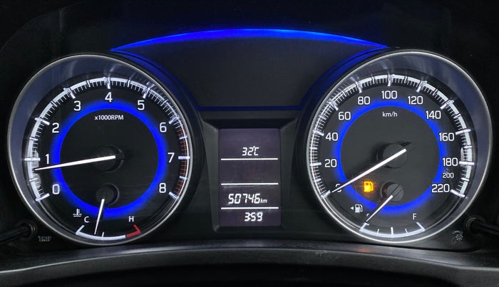 2016 Maruti Baleno DELTA 1.2 K12, Petrol, Manual, 50,792 km, Odometer Image