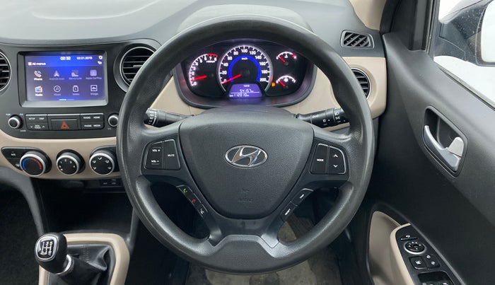 2019 Hyundai Grand i10 SPORTZ 1.2 KAPPA VTVT, Petrol, Manual, 1,12,010 km, Steering Wheel Close Up