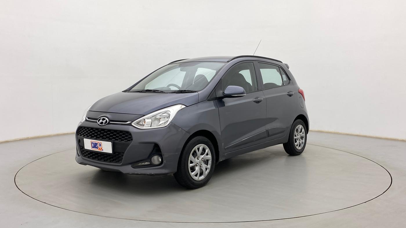 2019 Hyundai Grand i10 SPORTZ 1.2 KAPPA VTVT, Petrol, Manual, 1,12,010 km, Left Front Diagonal