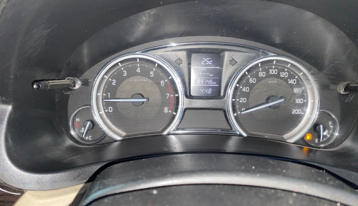 2017 Maruti Ciaz ZXI+, Petrol, Manual, 89,139 km, Odometer Image