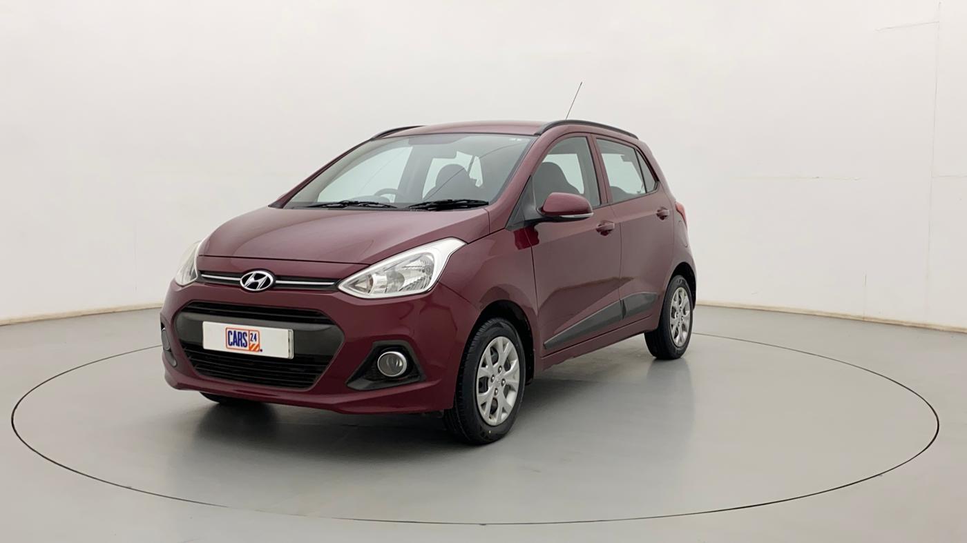 2015 Hyundai Grand i10 SPORTZ 1.2 KAPPA VTVT, Petrol, Manual, 1,03,492 km, Left Front Diagonal