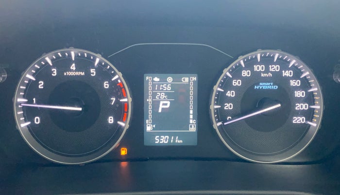 2023 Maruti BREZZA VXI AT SMART HYBRID, Petrol, Automatic, 52,972 km, Odometer Image