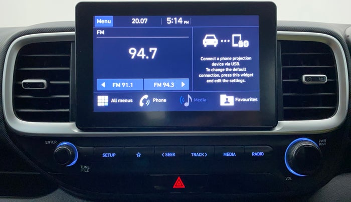 2019 Hyundai VENUE SX 1.0 TURBO, CNG, Manual, 15,215 km, Infotainment System