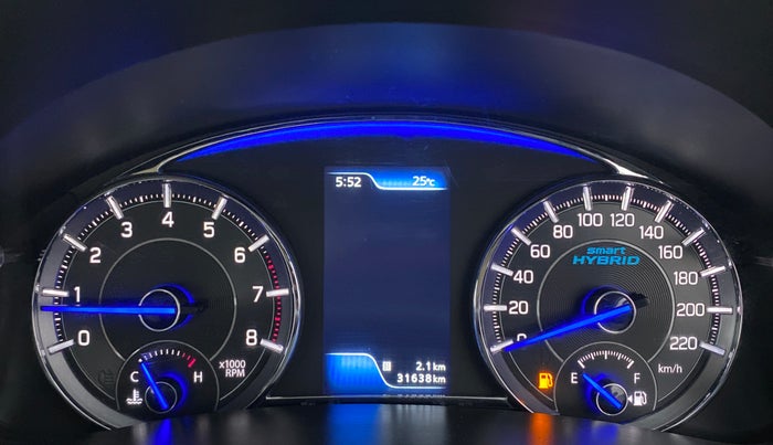 2021 Maruti Ciaz ALPHA 1.5 SHVS PETROL, Petrol, Manual, 31,638 km, Odometer Image