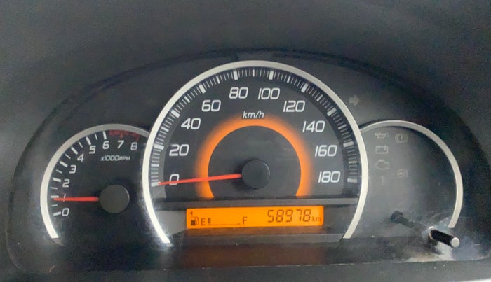 2012 Maruti Wagon R 1.0 VXI, Petrol, Manual, 58,992 km, Odometer Image