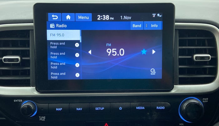 2020 Hyundai VENUE 1.0L Turbo GDI SX(O) MT, Petrol, Manual, 25,175 km, Infotainment System