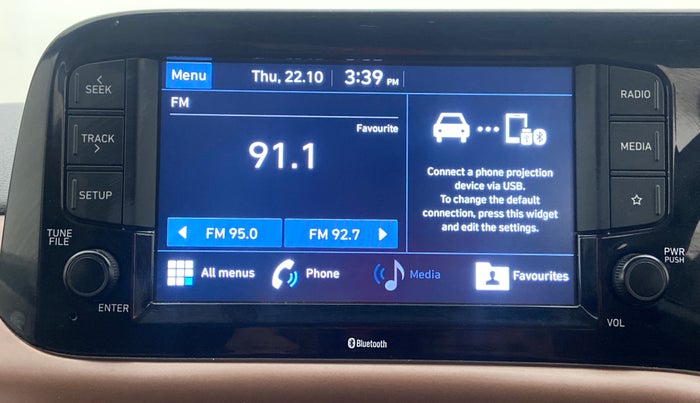 2020 Hyundai AURA SX+ AT, Petrol, Automatic, 25,995 km, Infotainment System