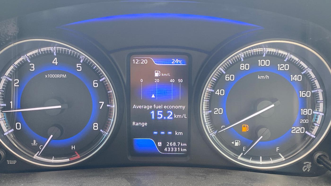 2020 Toyota Glanza V, Petrol, Manual, 43,323 km, Odometer Image