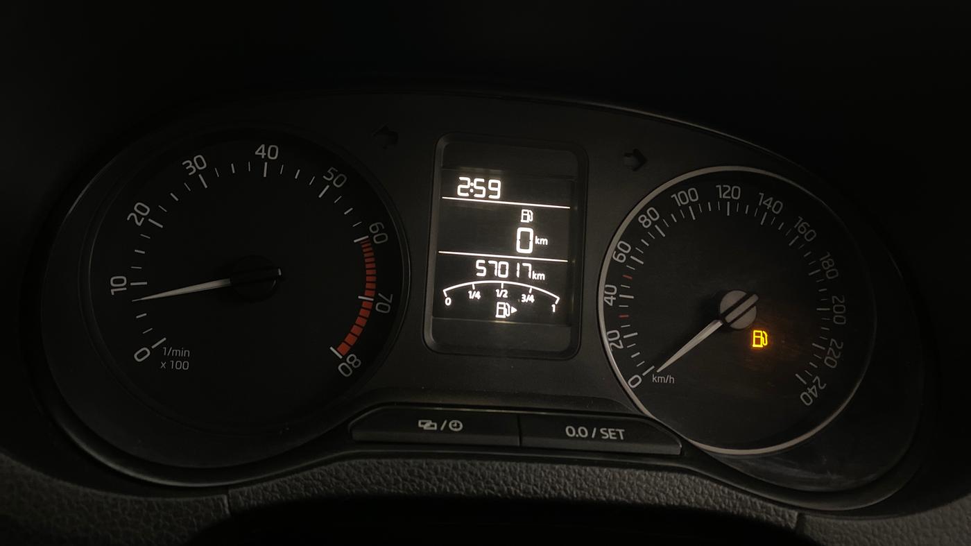 2019 Skoda Rapid STYLE 1.6 MPI, Petrol, Manual, 56,990 km, Odometer Image