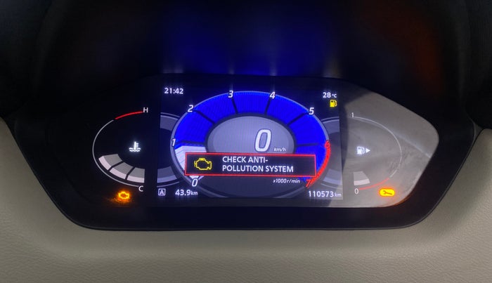 2021 Nissan MAGNITE XV TURBO, Petrol, Manual, 1,10,529 km, Odometer Image