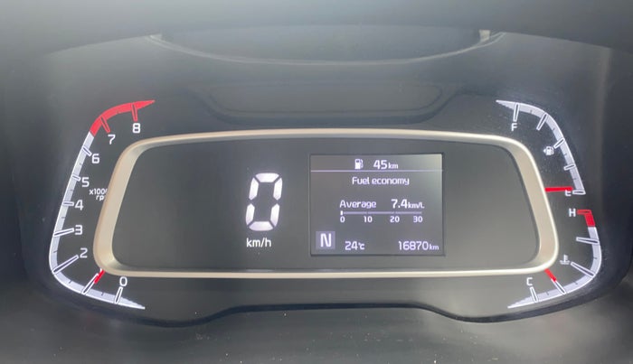 2021 KIA SONET HTX 1.0 IMT, Petrol, Manual, 16,868 km, Odometer Image