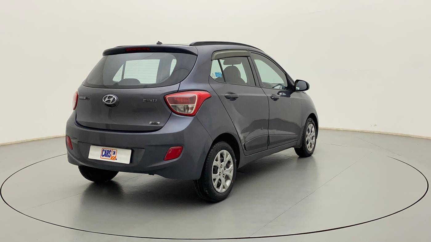 2015 Hyundai Grand i10 SPORTZ 1.2 KAPPA VTVT, Petrol, Manual, 35,933 km, Right Back Diagonal
