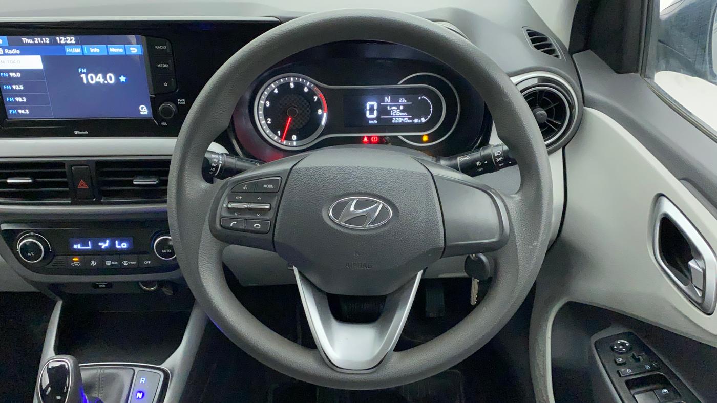 2020 Hyundai GRAND I10 NIOS SPORTZ AMT 1.2 KAPPA VTVT, Petrol, Automatic, 22,849 km, Steering Wheel Close Up