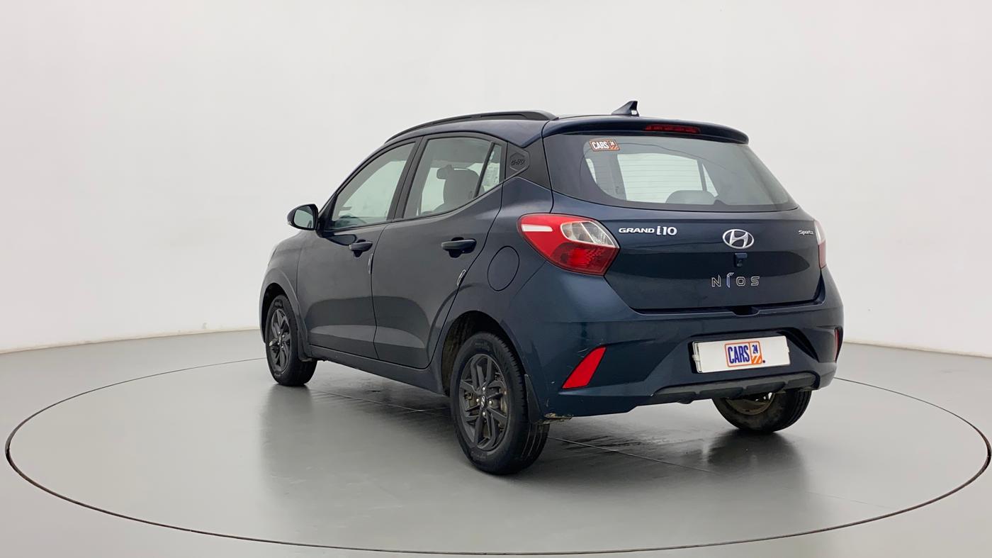 2020 Hyundai GRAND I10 NIOS SPORTZ AMT 1.2 KAPPA VTVT, Petrol, Automatic, 22,849 km, Left Back Diagonal