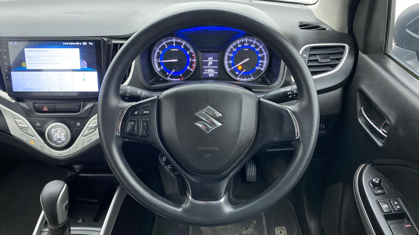 2017 Maruti Baleno DELTA CVT PETROL 1.2, Petrol, Automatic, 41,260 km, Steering Wheel Close Up
