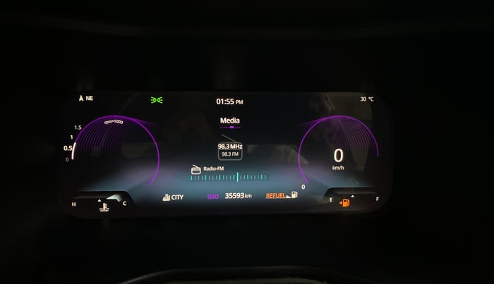 2023 Tata NEXON FEARLESS + SUNROOF DUAL TONE 1.2 PETROL, Petrol, Manual, 35,497 km, Odometer Image