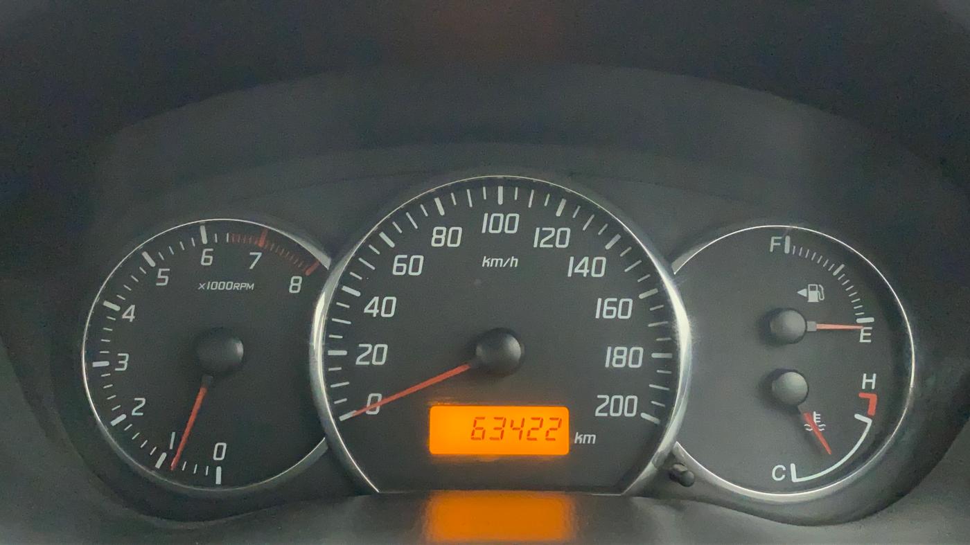 2010 Maruti Swift Dzire VXI, Petrol, Manual, 63,421 km, Odometer Image