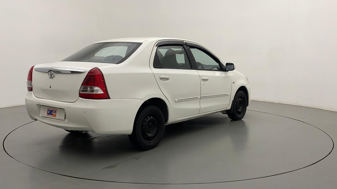 2011 Toyota Etios GD, Diesel, Manual, 78,975 km, Right Back Diagonal