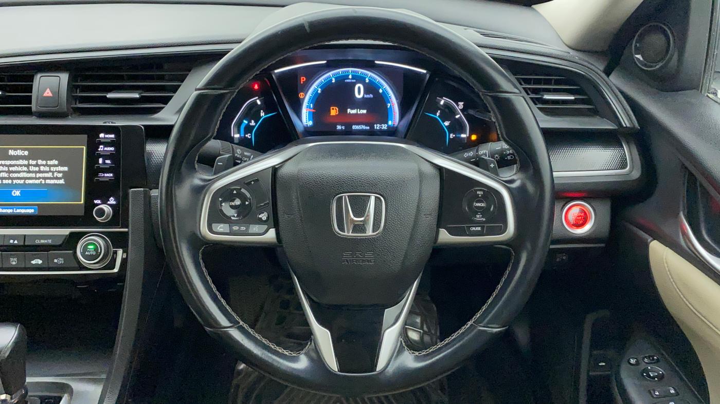 2019 Honda Civic 1.8L I-VTEC VX CVT, Petrol, Automatic, 36,576 km, Steering Wheel Close Up