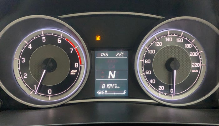 2019 Maruti Dzire ZXI AMT, Petrol, Automatic, 81,947 km, Odometer Image