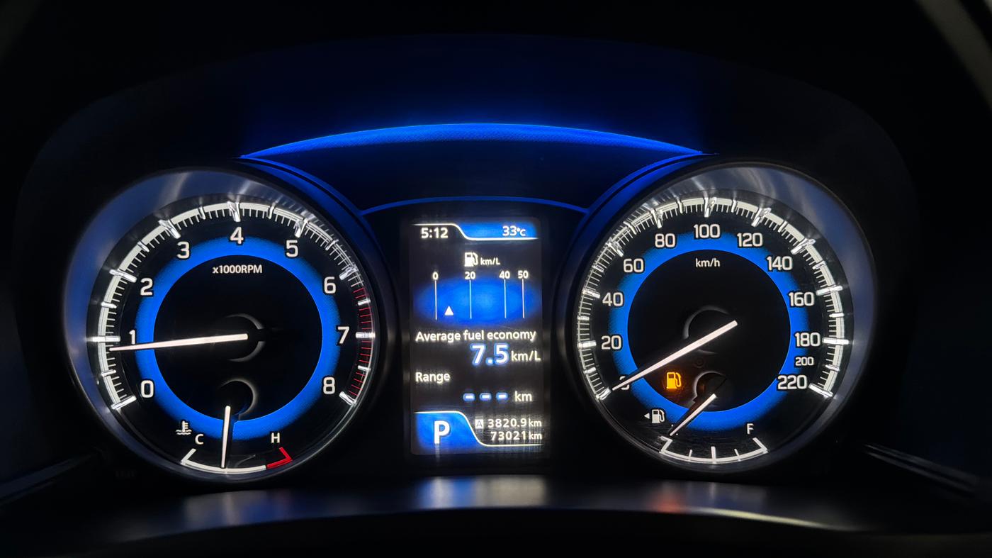 2019 Toyota Glanza V CVT, Petrol, Automatic, 73,010 km, Odometer Image
