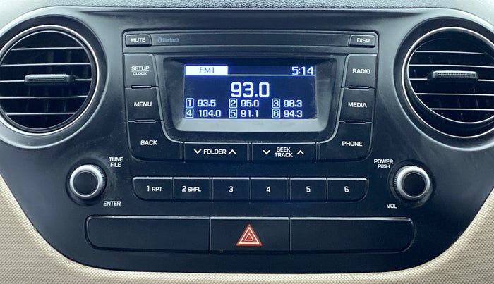 2018 Hyundai Xcent S 1.2, CNG, Manual, 81,459 km, Infotainment System