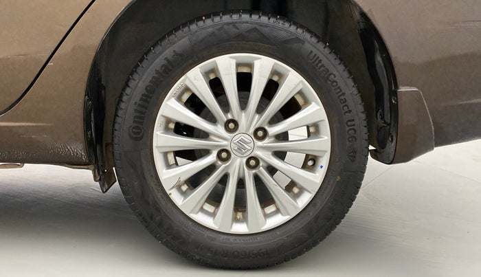 2014 Maruti Ciaz ZXI AMT, Petrol, Automatic, 82,635 km, Left Rear Wheel