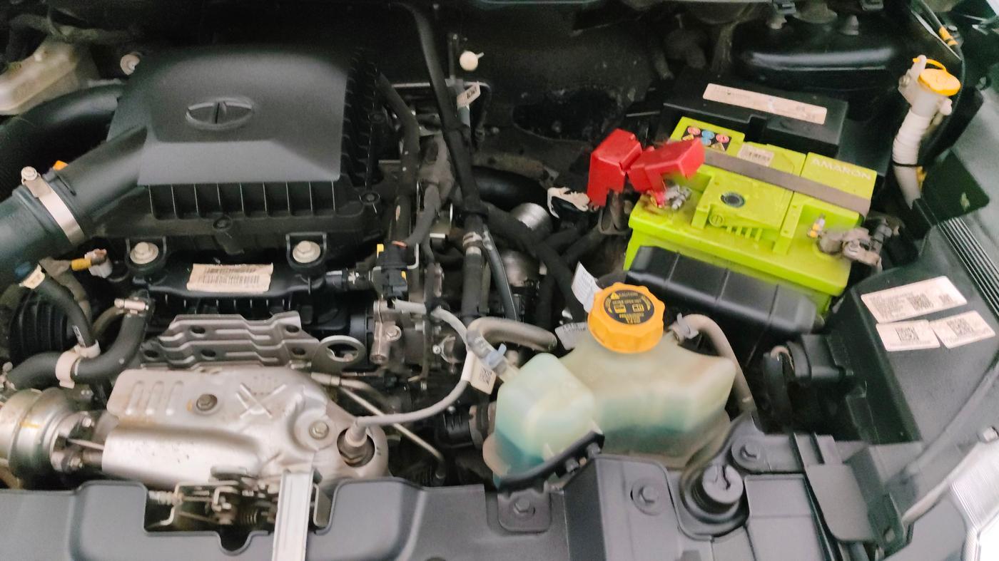2023 Tata NEXON XZA PLUS PETROL DARK EDITION, Petrol, Automatic, 18,514 km, Engine View - Left