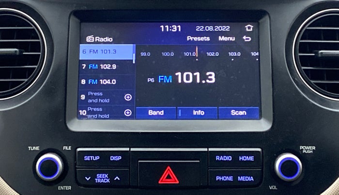 2018 Hyundai Xcent SX 1.2 CRDI, Diesel, Manual, 93,492 km, Infotainment System