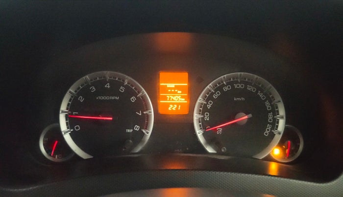 2014 Maruti Swift VXI, Petrol, Manual, 77,393 km, Odometer Image