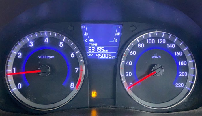 2015 Hyundai Verna FLUIDIC 1.6 VTVT S, Petrol, Manual, 45,118 km, Odometer Image