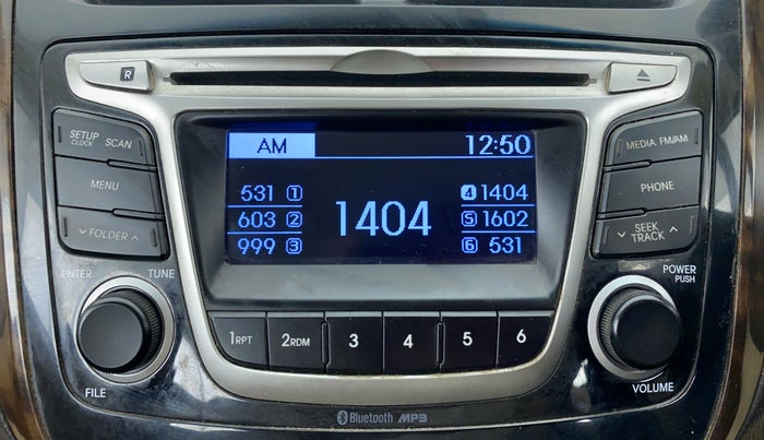 2015 Hyundai Verna FLUIDIC 1.6 VTVT S, Petrol, Manual, 45,118 km, Infotainment System