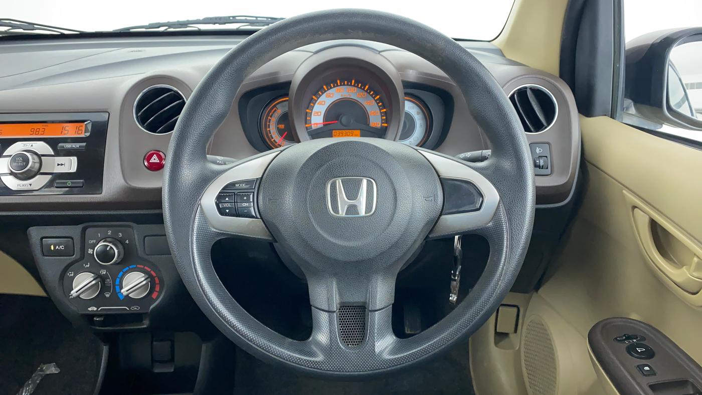 2013 Honda Brio 1.2 S MT I VTEC, Petrol, Manual, 39,576 km, Steering Wheel Close Up
