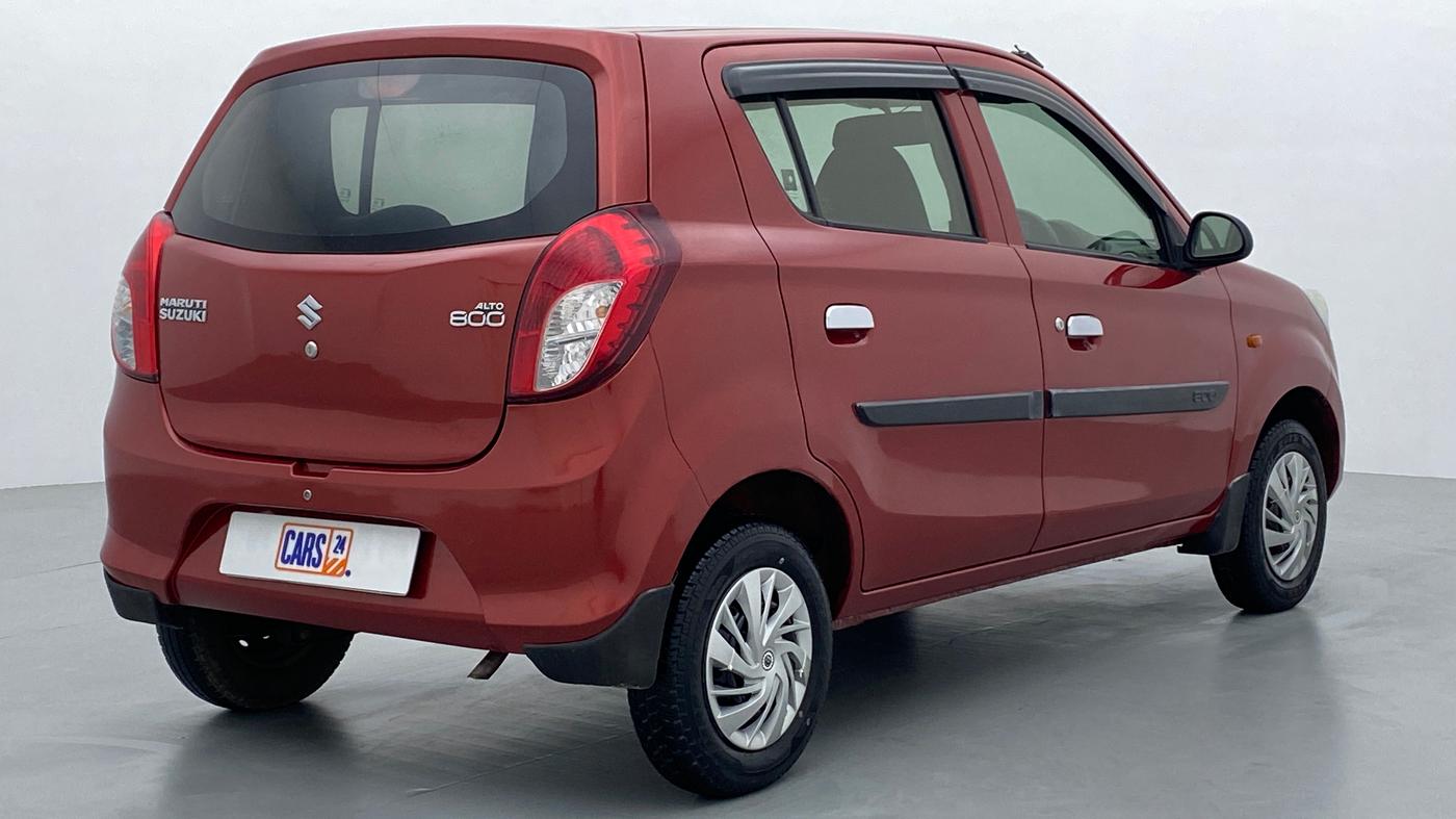 2014 Maruti Alto 800 LXI, Petrol, Manual, 27,150 km, Right Back Diagonal (45- Degree) View