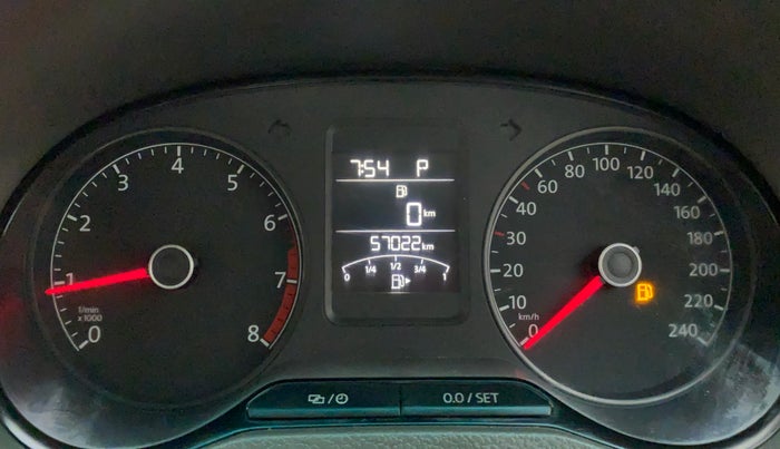 2014 Volkswagen Vento COMFORTLINE TSI AT PETROL, Petrol, Automatic, 57,022 km, Odometer Image