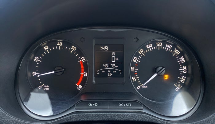 2017 Skoda Rapid AMBITION 1.6 MPFI MT, Petrol, Manual, 46,305 km, Odometer Image