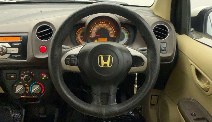 2012 Honda Brio S MT, CNG, Manual, 90,042 km, Steering Wheel Close Up