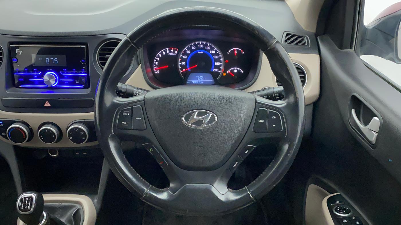 2014 Hyundai Grand i10 ASTA 1.2 KAPPA VTVT, Petrol, Manual, 49,106 km, Steering Wheel Close Up