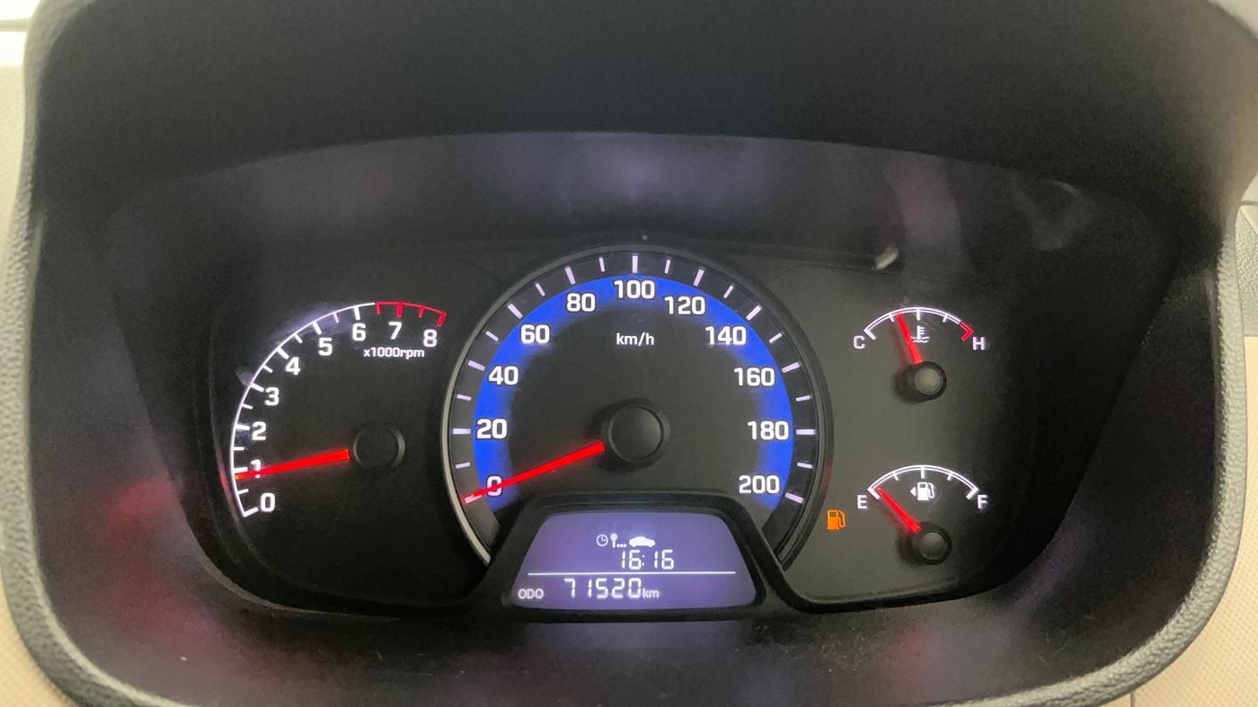 2014 Hyundai Xcent S (O) 1.2, Petrol, Manual, 71,613 km, Odometer Image